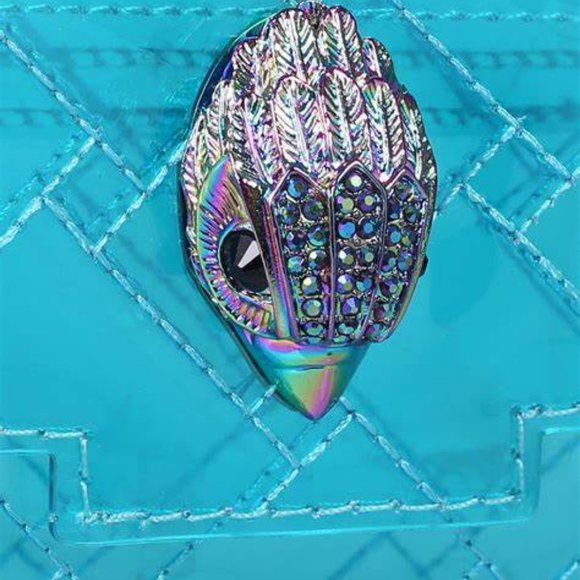 Transparent Blue Iridescent Chain Strap Bag NWT - Picture 2 of 7